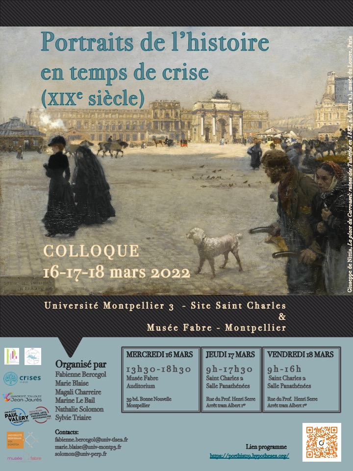 Affiche colloque Portraits